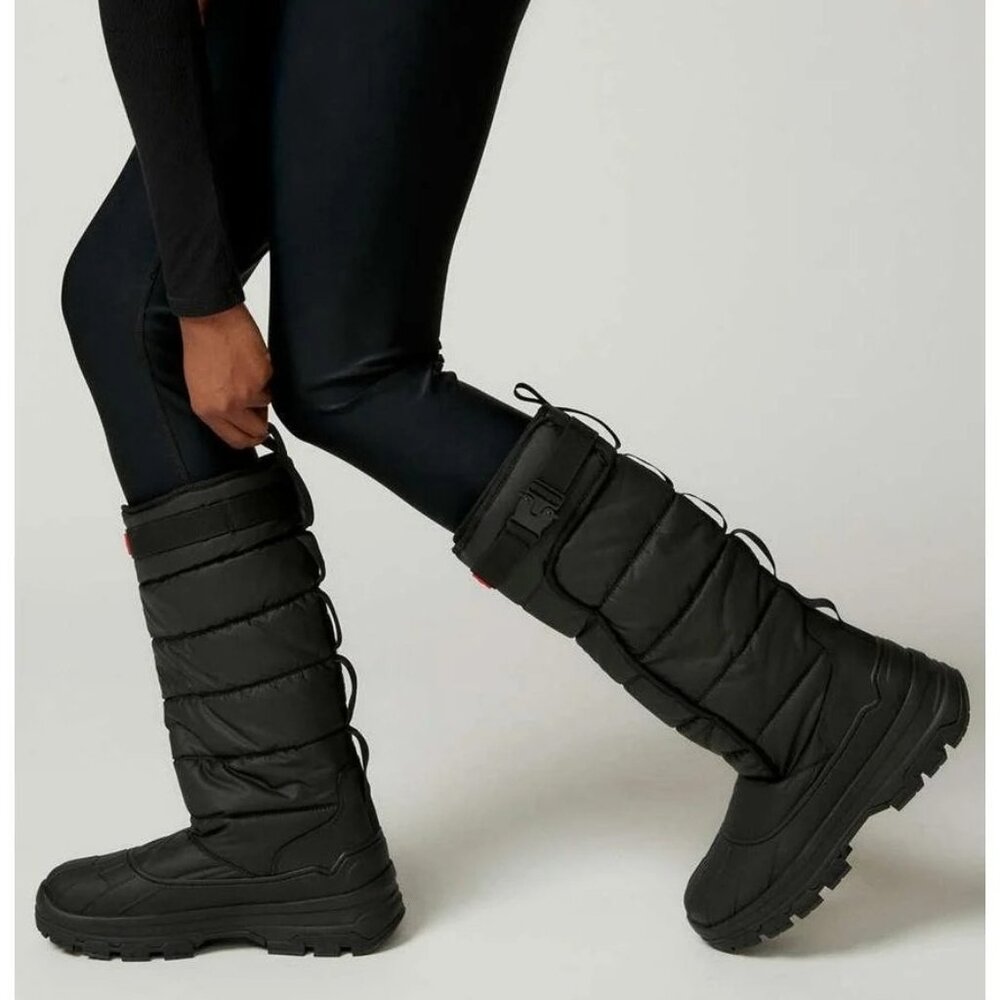 Hunter Intrepid Tall Insulated Snow Boots in Black